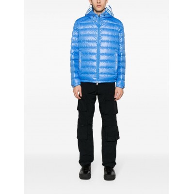 Moncler Cornour Hooded Down Jacket Blue MCS28347