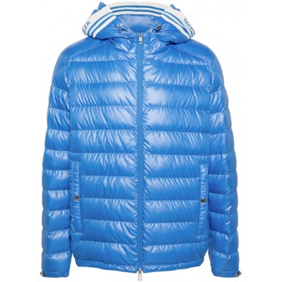 Moncler Cornour Hooded Down Jacket Blue MCS28347