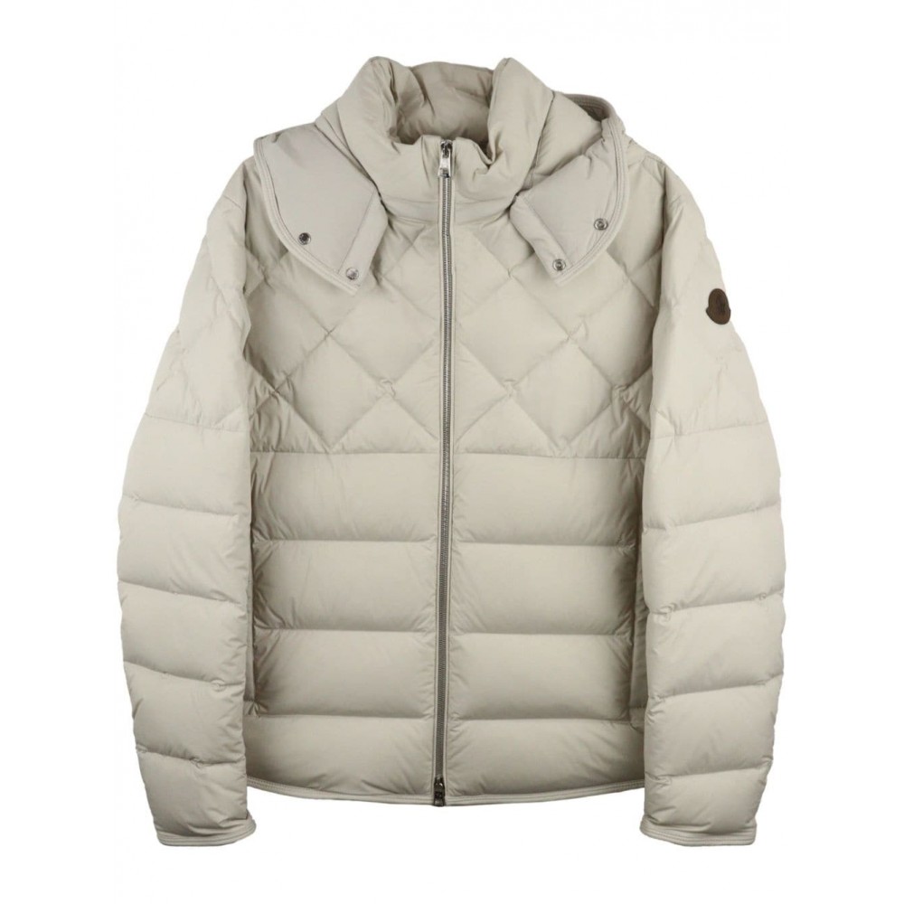 Moncler Cecaud Hooded Down Jacket Neutrals MCS28277