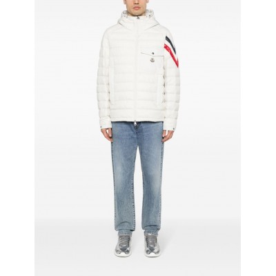 Moncler Berard Quilted Hooded Jacket Neutrals MCS28198