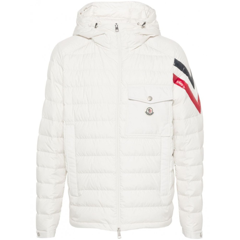 Moncler Berard Quilted Hooded Jacket Neutrals MCS28198