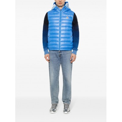 Moncler Clai Quilted Hooded Gilet Blue MCS28314