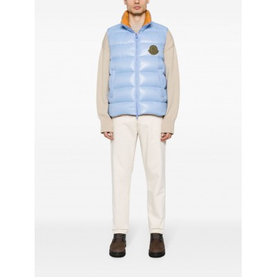 Moncler Parke Puffer Gilet Blue MCS29390