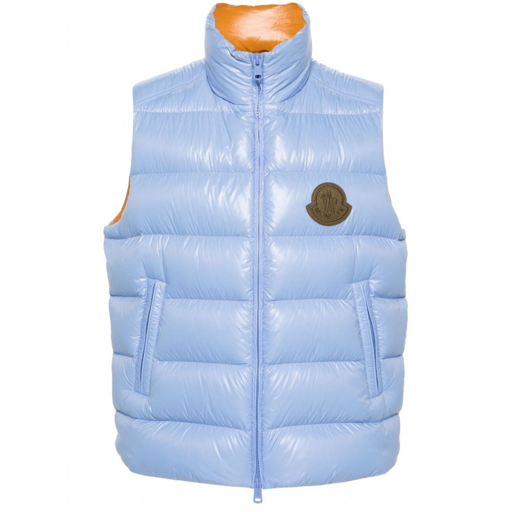 Moncler Parke Puffer Gilet Blue MCS29390