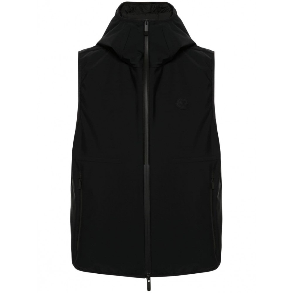 Moncler Padded Hooded Gilet Black MCS29312