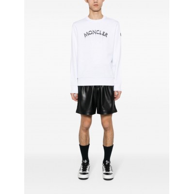 Moncler logo-print Cotton Sweatshirt White UKMCS29080