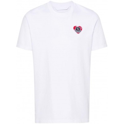 Moncler logo-patch Cotton T-shirt White CAMCS28958