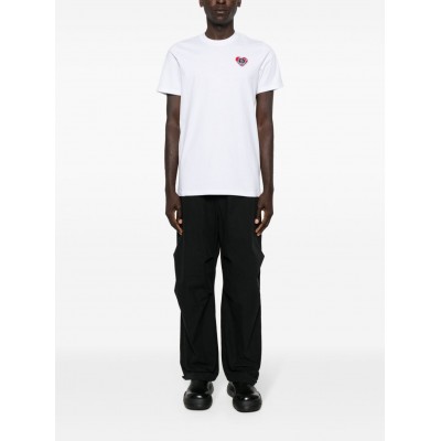 Moncler logo-patch Cotton T-shirt White CAMCS28958