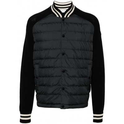 Moncler down-feather Panelled Jacket Black MCS28420