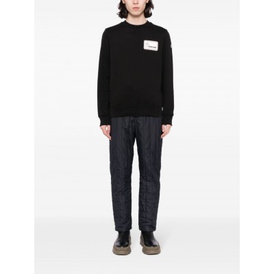 Moncler logo-applique Cotton Sweatshirt Black UKMCS28789