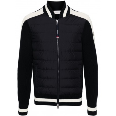 Moncler quiled-panel Cotton Jacket Blue MCS29418