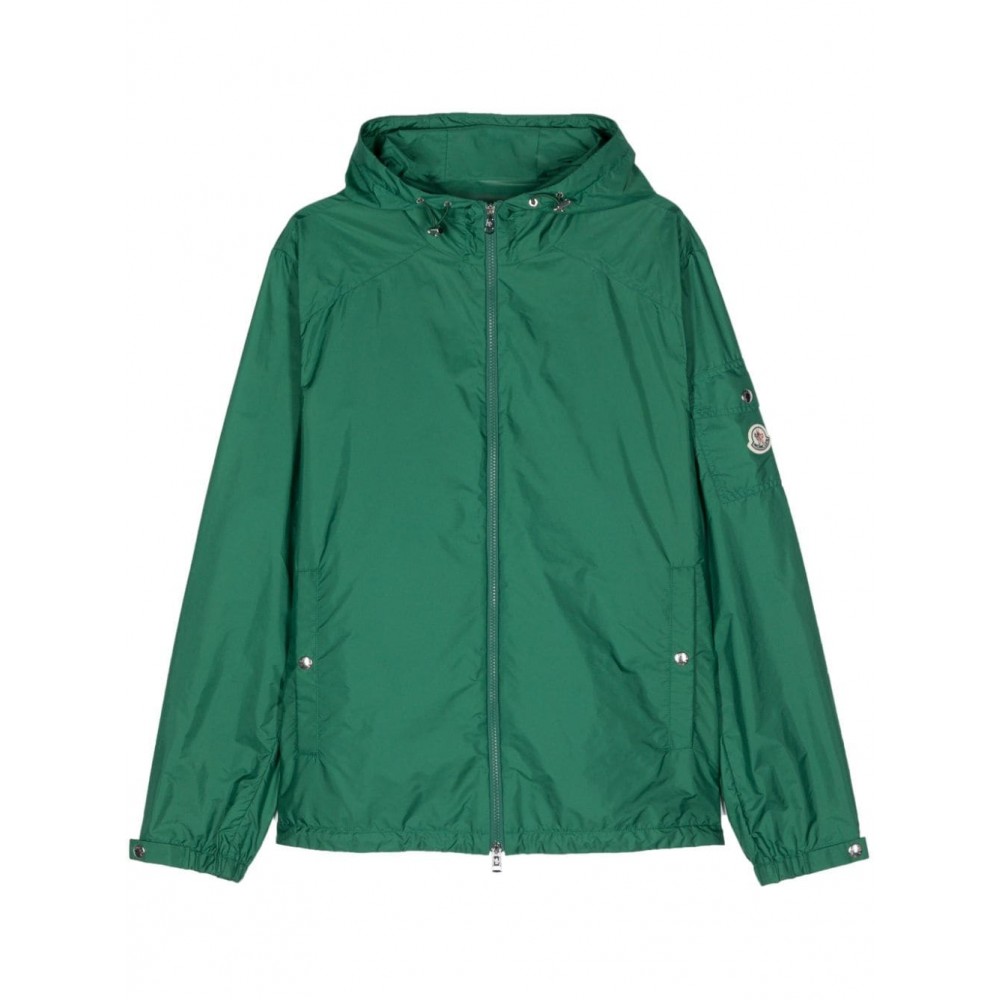 Moncler Etiache logo-patch Jacket Green MCS28461