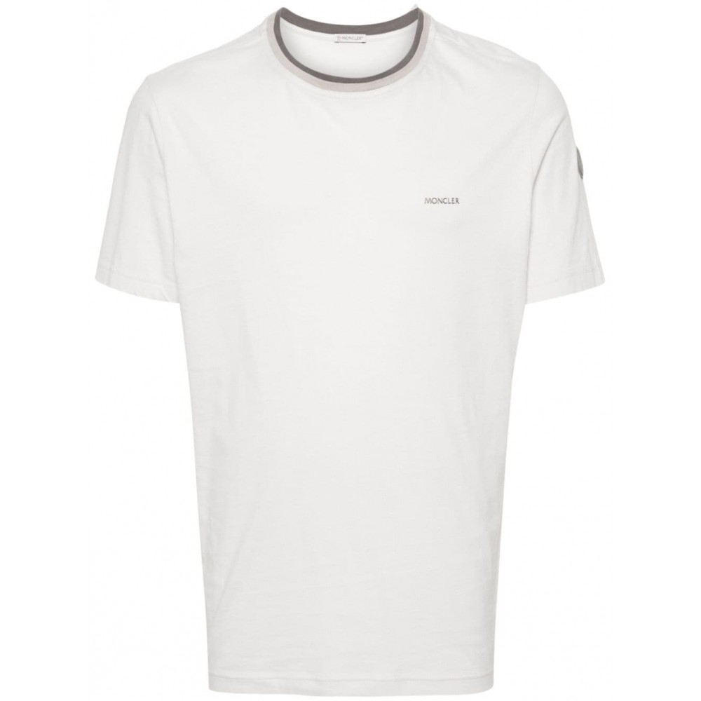 Moncler logo-applique Cotton T-shirt White MCS28798