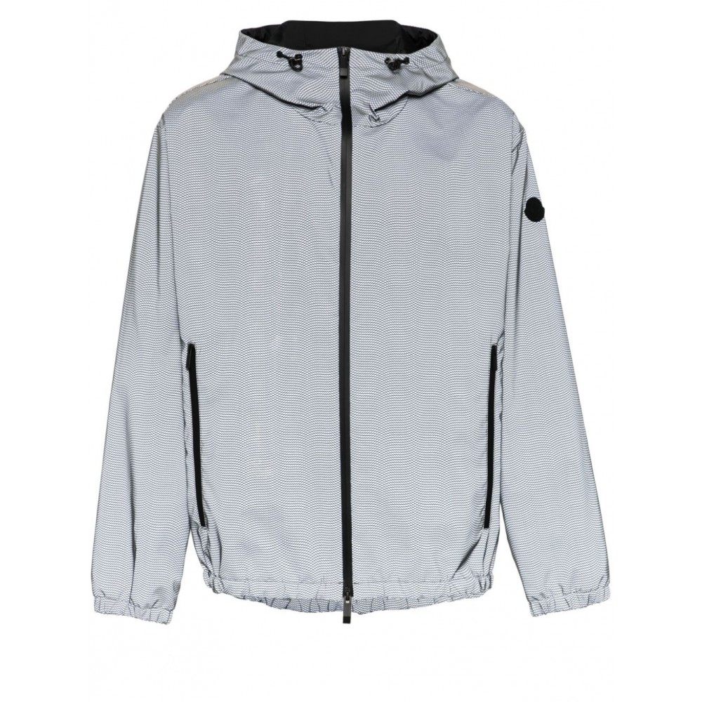 Moncler Sautron Reflective Hooded Jacket Grey MCS29481