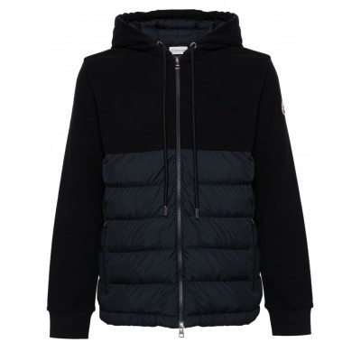 Moncler padded-panelled Hooded Jacket Blue MCS29354