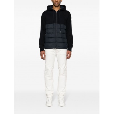 Moncler padded-panelled Hooded Jacket Blue MCS29354