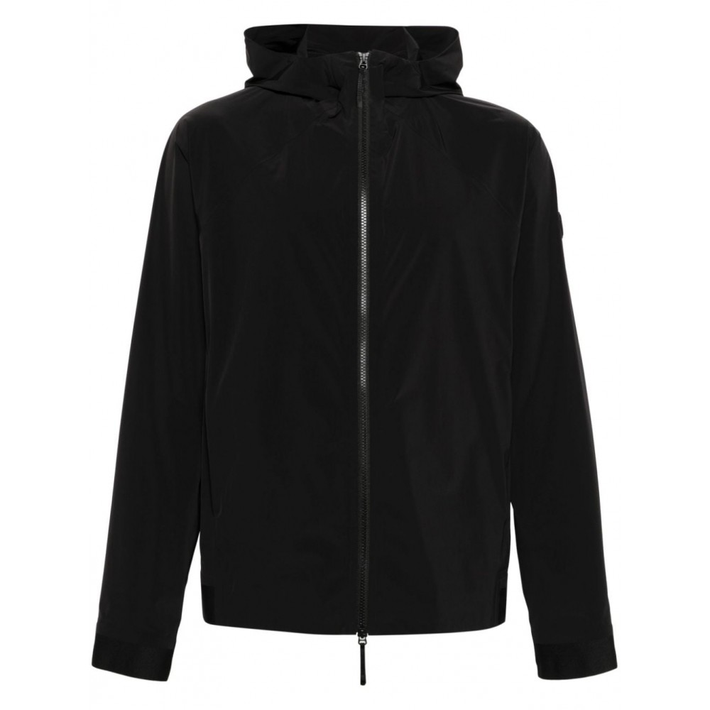 Moncler Kurz Hooded Lightweight Jacket Black MCS28695