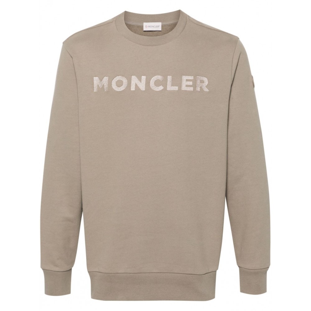 Moncler Girocollo Cotton Sweatshirt Green UKMCS28544