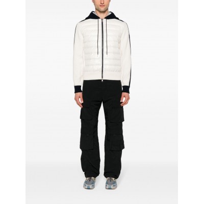 Moncler zip-up Down Hoodie White UKMCS29657