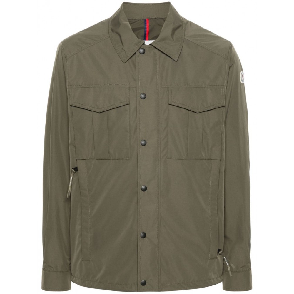 Moncler Frema water-repellent Shirt Jacket Green MCS28513