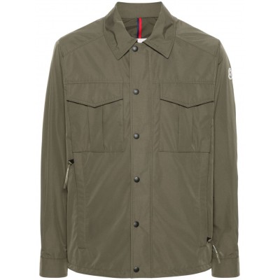 Moncler Frema water-repellent Shirt Jacket Green MCS28513