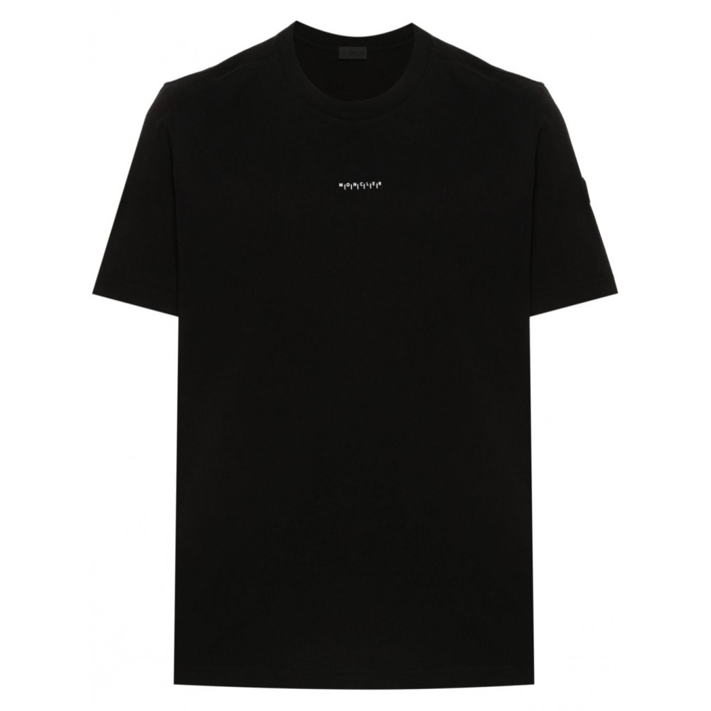 Moncler logo-print Cotton T-shirt Black MCS29086