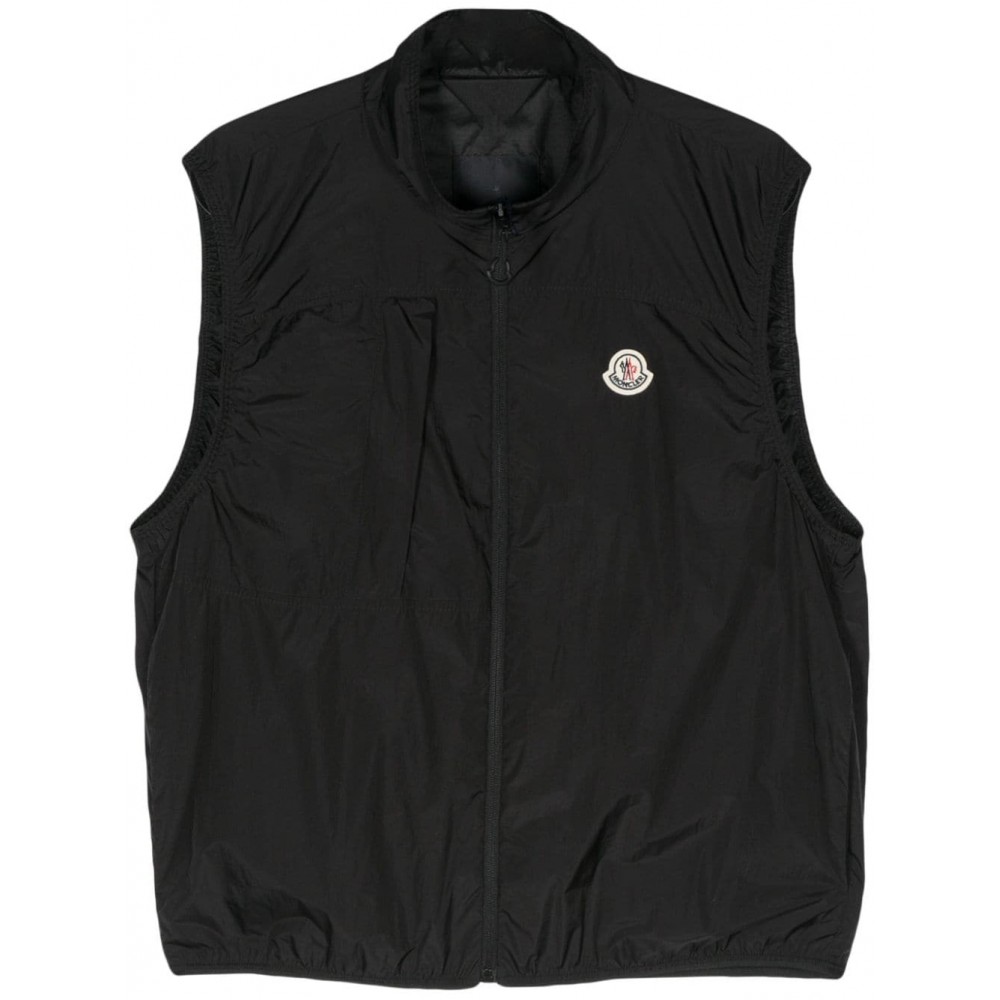 Moncler Arashi logo-patch Gilet Black MCS28105