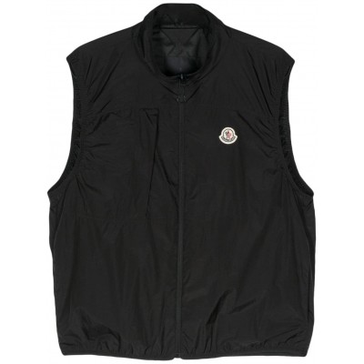 Moncler Arashi logo-patch Gilet Black MCS28105