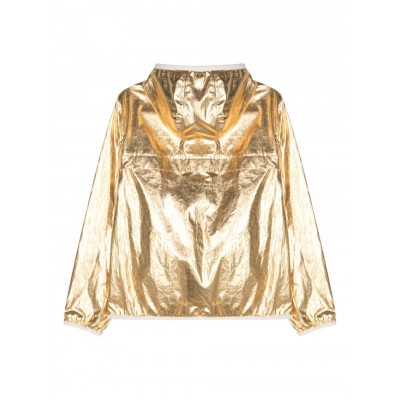 Moncler Roques Laminated Hooded Jacket Gold CAMCS29465