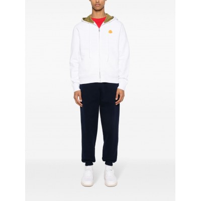 Moncler zip-up Cotton Hoodie White UKMCS29655