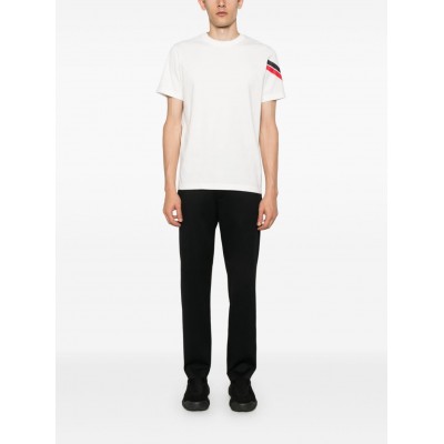 Moncler logo-patch Cotton T-shirt White MCS28955