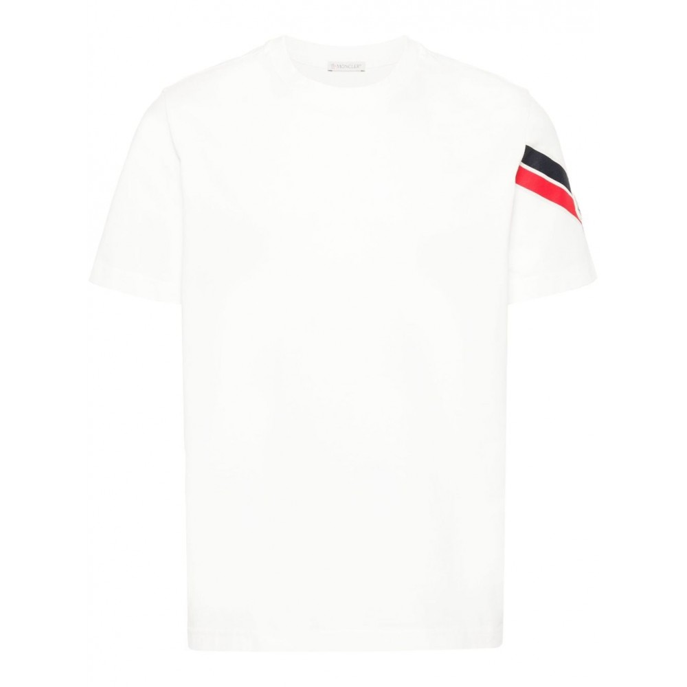 Moncler logo-patch Cotton T-shirt White MCS28955