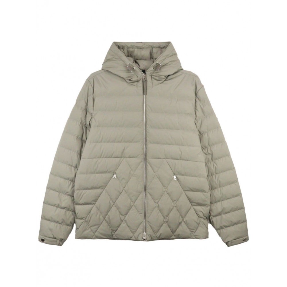 Moncler Hooded Puffer Jacket Neutrals MCS28628