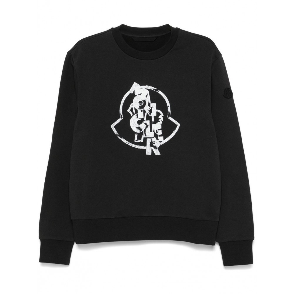 Moncler logo-print Sweatshirt Black MCS29149