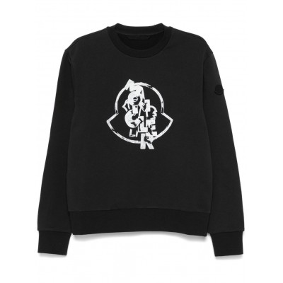 Moncler logo-print Sweatshirt Black MCS29149