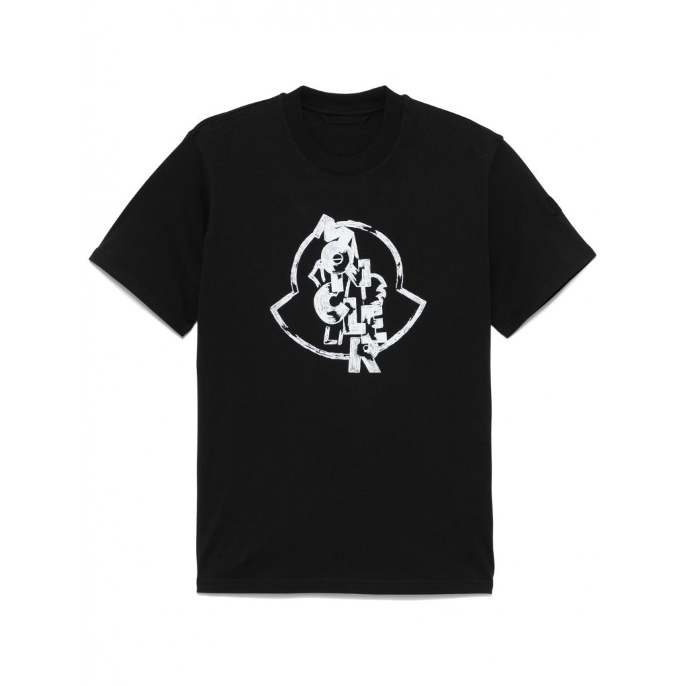 Moncler logo-print T-shirt Black MCS29155