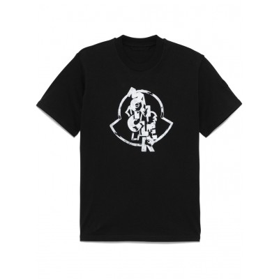 Moncler logo-print T-shirt Black MCS29155