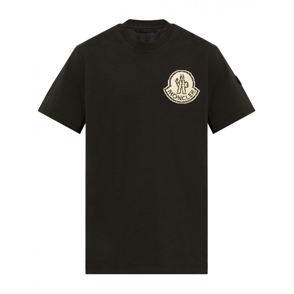 Moncler logo-print Cotton T-shirt Black MCS29082