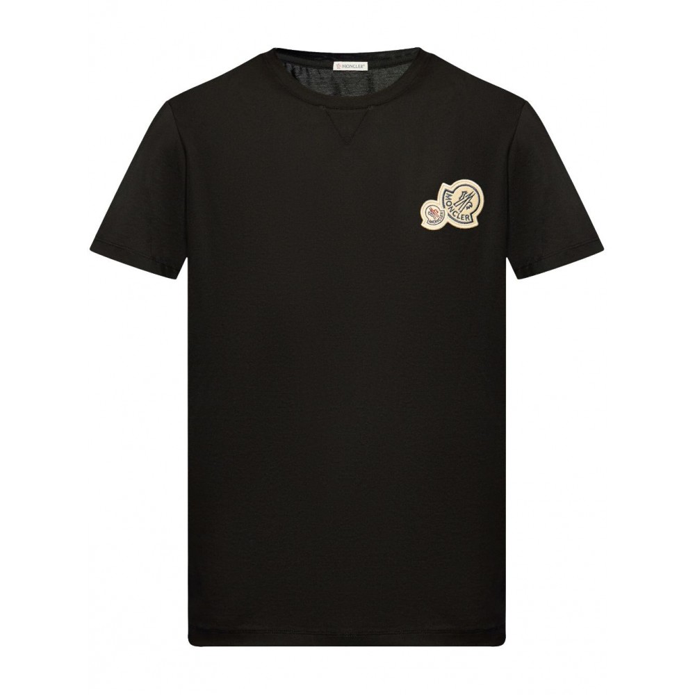 Moncler logo-applique Cotton T-shirt Black MCS28791