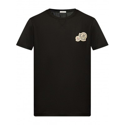 Moncler logo-applique Cotton T-shirt Black MCS28791