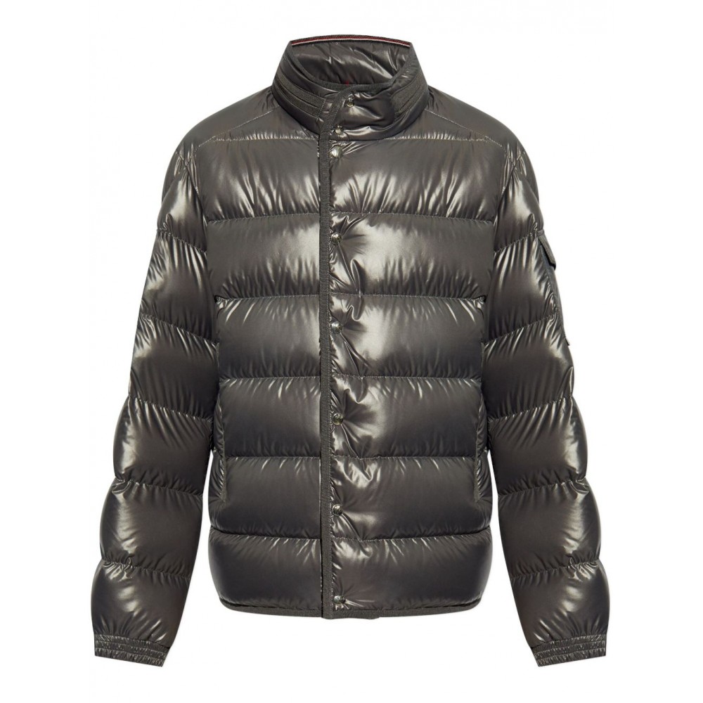 Moncler Gourette mock-neck Puffer Jacket Grey MCS28565