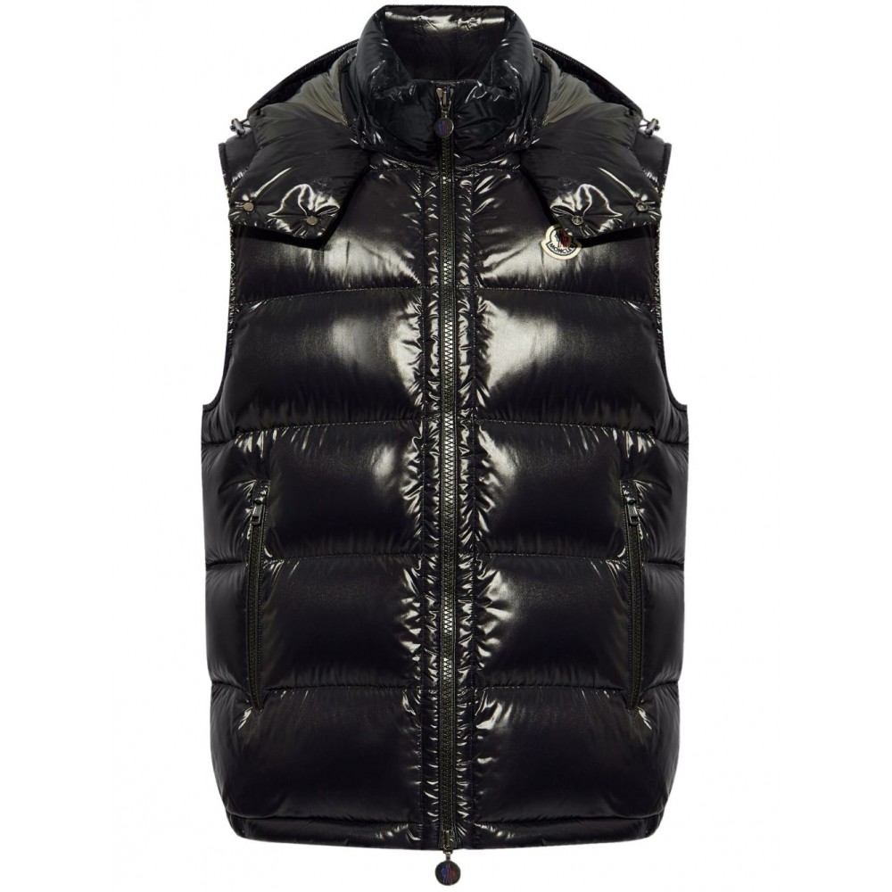 Moncler high-shine Padded Gilet Black MCS28602