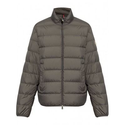 Moncler Logo Patch Down Jacket Grey MCS28769