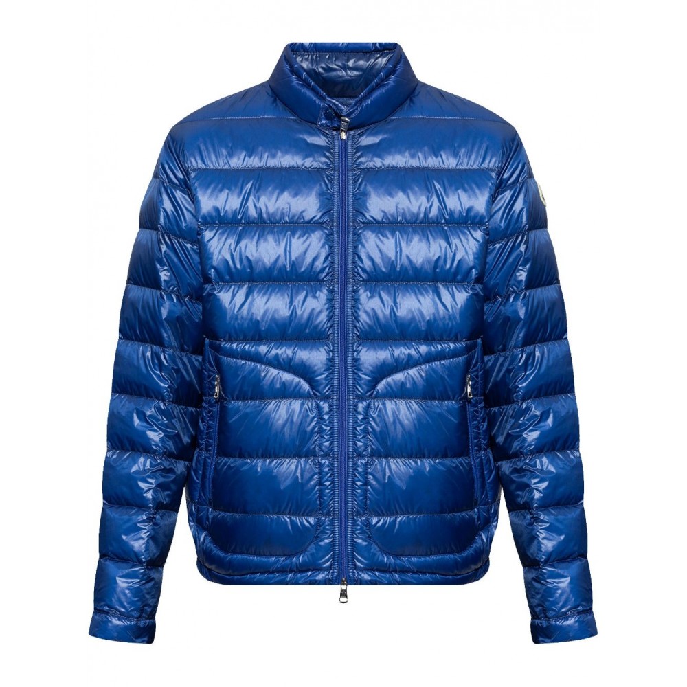 Moncler Metallic Finish Down Jacket Blue MCS29242