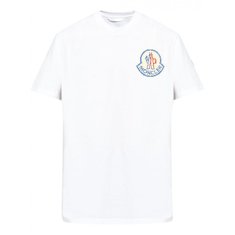 Moncler logo-print Cotton T-shirt White MCS29104