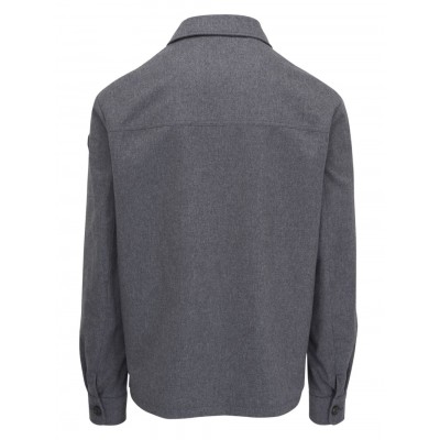 Moncler button-down Shirt Jacket Grey CAMCS28256