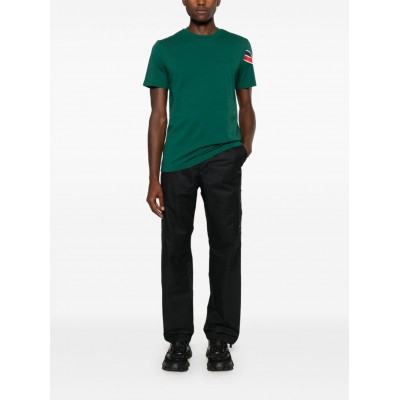 Moncler crew-neck Cotton T-shirt Green MCS28357