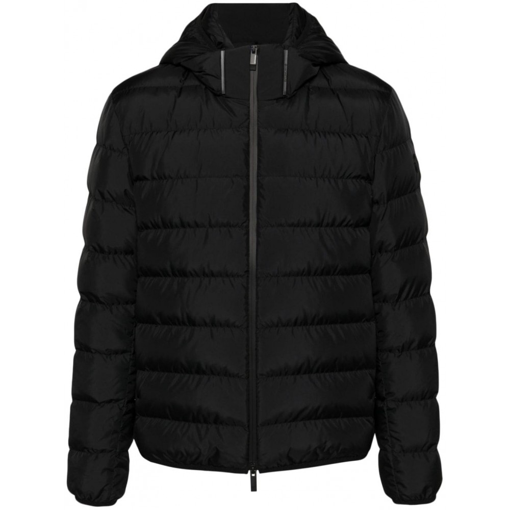 Moncler detachable-hood Puffer Jacket Black MCS28394