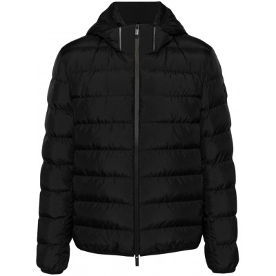 Moncler detachable-hood Puffer Jacket Black MCS28394