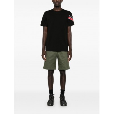 Moncler Tricolour Cotton T-shirt Black MCS29581